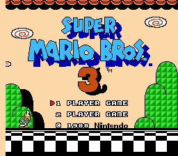 Super Mario Bros 3 - Lost Levels Title Screen